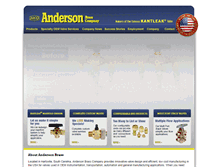 Tablet Screenshot of andersonbrass.com